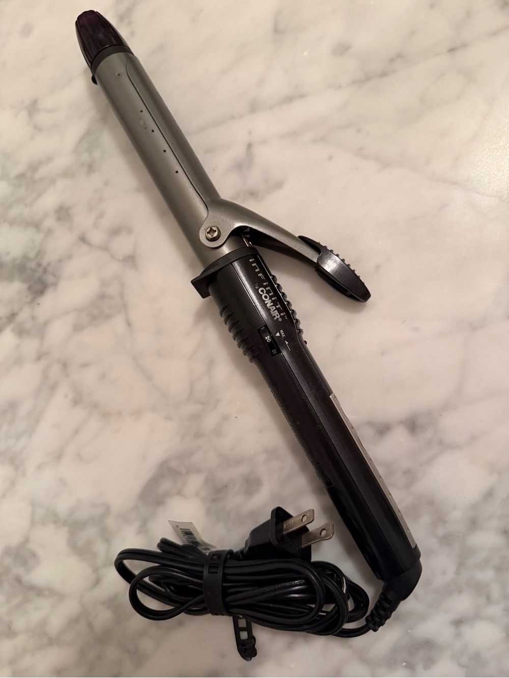 Black & Silver Curling Iron - Professional Styling